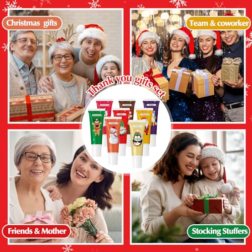 Image of 24 Pcs Christmas Scented Lip Balms Natural Balms Bulk Moisturizing Lip Balm for Dry Cracked Lips Christmas Party Gifts Stocking Stuffers for Women Men Girl Staff Coworkers Teacher
