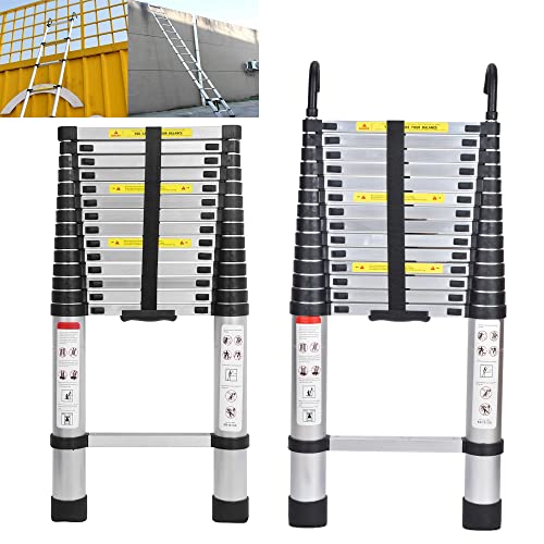 Escalera Telescópica Escalera Plegable de Extensión de Aluminio de 4.4m / 14.4 pies con...
