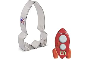 Space Rocket Cookie Cutter, 4" Made in USA by Ann Clark