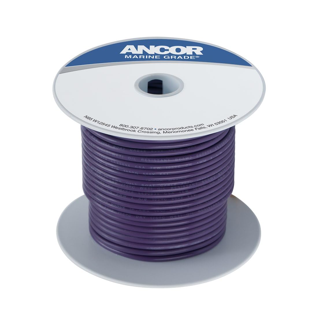 Ancor 639 – 104710 Marine Grade Cable Main, Color Purple, 2.08 MM², 30.5 M