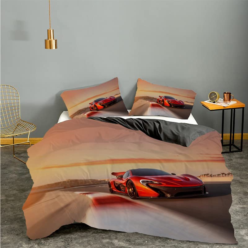 Housse de couette 90x190 en microfibre 110g/㎡ pour lit enfant et ado