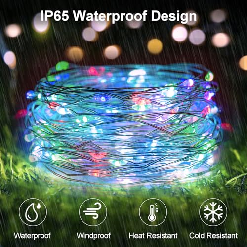 ZAIYW 4 Pack Solar Fairy Lights Total 40M 400 LED, Solar String Lights Outdoor with 8 Modes - Image 4
