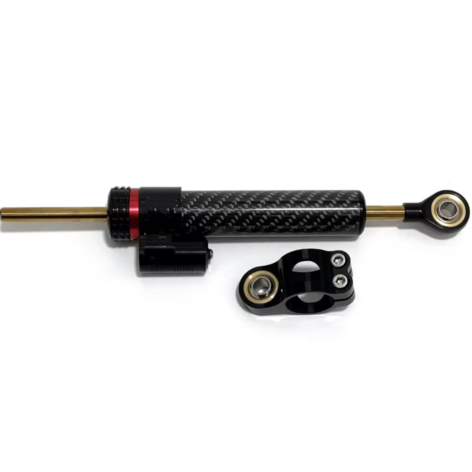 amortiguador dirección Compatible Con Z900 2020-2023 2024 Kit De Montaje Soporte Estabilizador De Amortiguador De Dirección De Motocicleta Accesorios Estabilizador De Manillar Ajustable(Black)