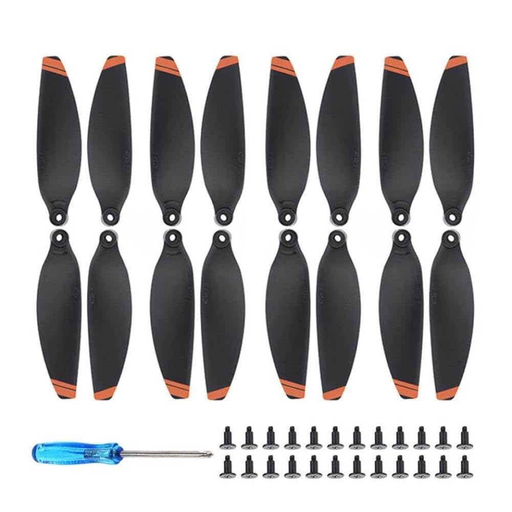 2 4 pares de piezas de repuesto Drone hélice de repuesto conjunto de hélices accesorios ligeros compatibles con(4 Pairs)