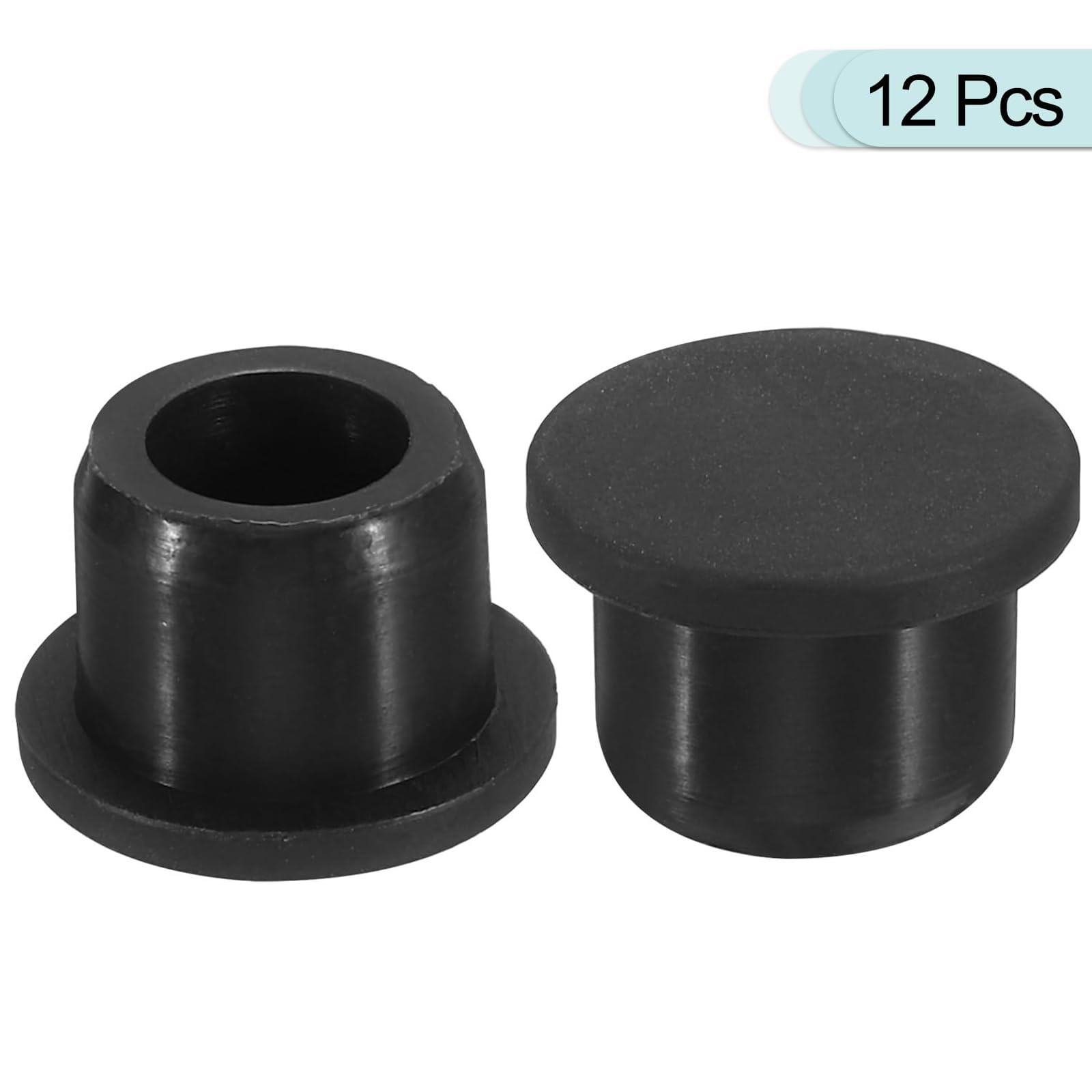 TOP-VIGOR 12Pcs Silicone Hole Plugs, 14mm Diameter Hole Stoppers - Image 3