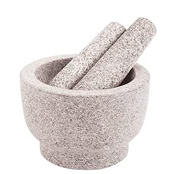 Comie Heavy Duty Unpolished Granite Mortar and Pestle Set