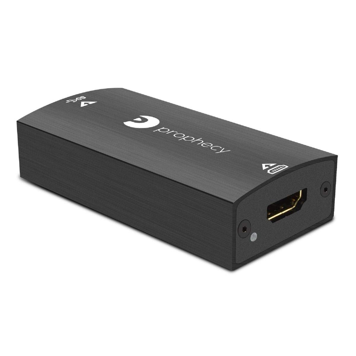 gofanco Dispositivo de Captura de vídeo USB 3.0 HDMI con Audio, Capturar, transmitir, Compartir Juegos, 1080p @60Hz, Baja latencia para la Serie Xbox, PS4, Captura de Juegos, Compatible con TAA Negro