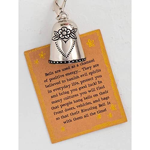 Blessing Bell Friends Are Angels, Angel Blessing Bell Always With You Tiny Silver Bell Decor Peace Sign Guardian Bell Christmas Ornaments Keys Hangings Gift For Friend Or Loved (Friends Are Angels) #TOP2