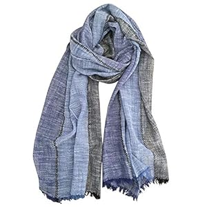 GERINLY Color Block Fall Scarf for Men Long Neck Wraps Shawl Urbanstyle Scarf Gift for Men