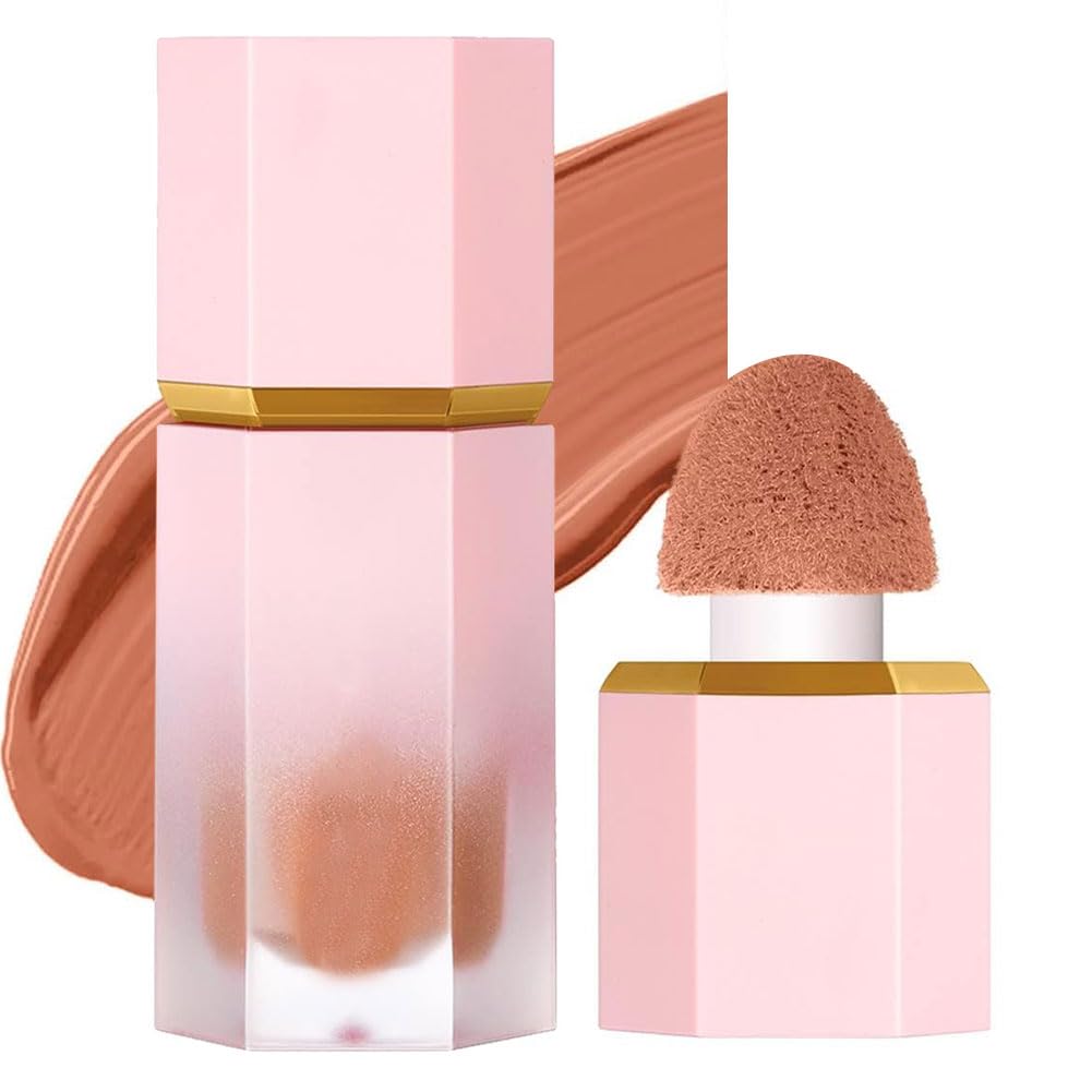 Líquido Blush Colorete,Maquillaje Colorete Líquido en Crema Gel,Rubor Líquido,Colorete Líquido para Mejillas,Rubor Líquido de Larga Duración,Colorete en Barra Hidratante,para Rostro y Cuerpo(#06)