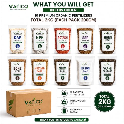 Image of VATICO 10 Pack Plant Care Combo, 200g Each, Total 2kg