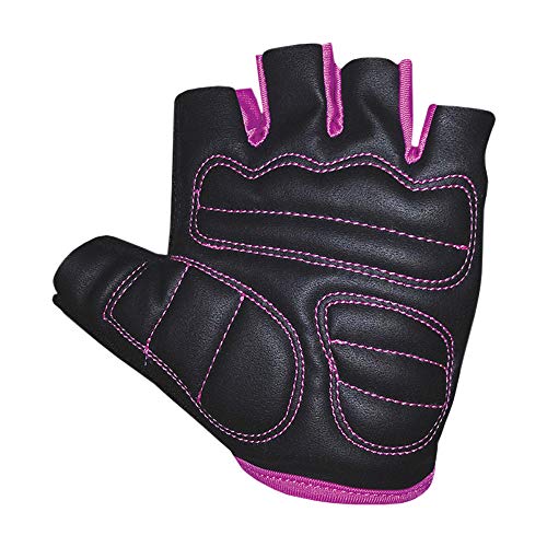 Luva Para Bike Rosa E Preto - P