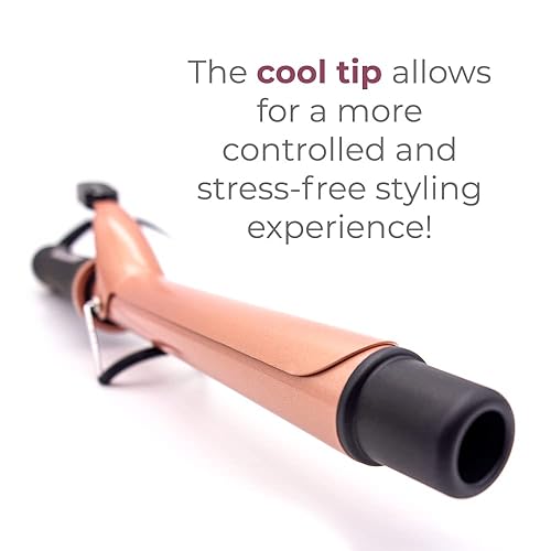 Miniatura 6 de SRI - Rizador infrarrojo infrarrojo reducción de daños y encrespamiento varita de barril de turmalina y cerámica fácil agarre ajustes de calor