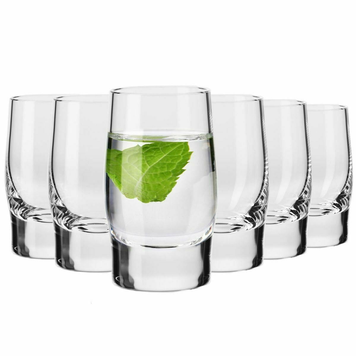 Krosno Wodkagläser Sterling, 40 ml, Set mit 6, Hochwertiges Glas, Klassisches und Elegantes Design, Ideal für Wodka, Liköre, Shots