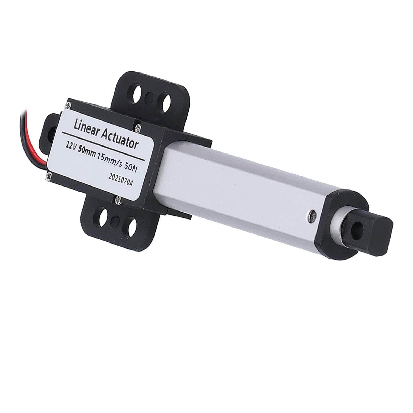 Attuatore Lineare 50 Mm 12 V CC a Basso Rumore Interruttore di Limite Interno Mini Motore 'attuatore Elettrico, Motore a Marcia Ad Alta Frequenza, Compatto con Corsa 50 Mm (Scate
