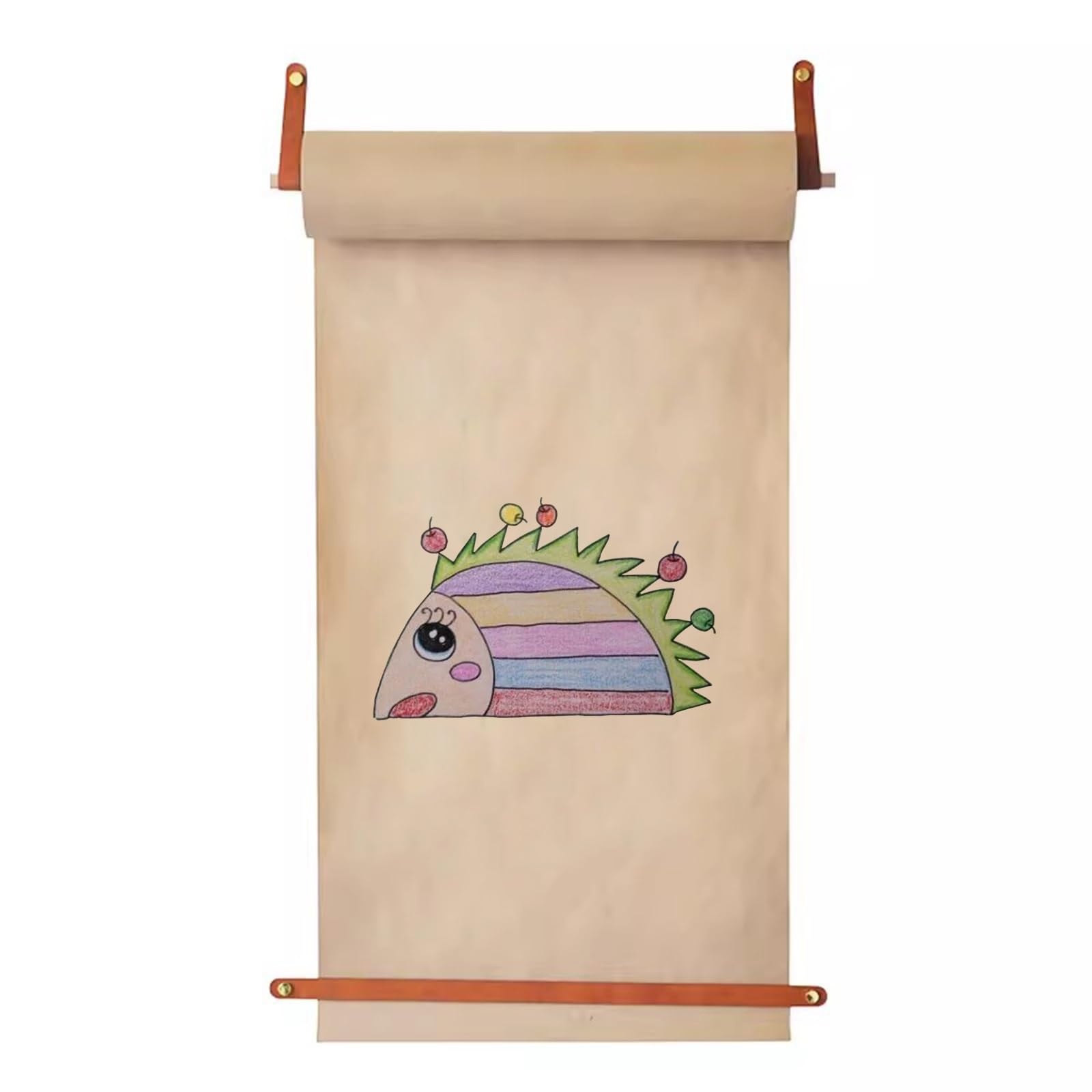 Distributeur de papier kraft mural avec porte-papier pour notes de réunion