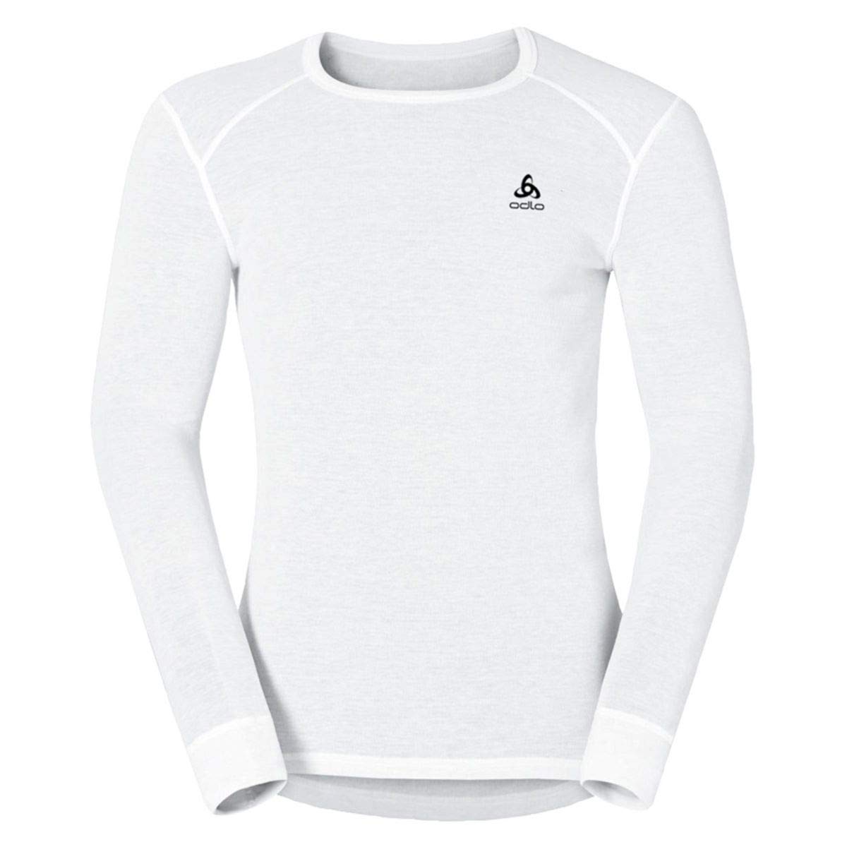 Odlo Intimo termico per uomo Active Warm a maniche lunghe I Maglia termica I Intimo termico da sci caldo con collo rotondo I Uomo