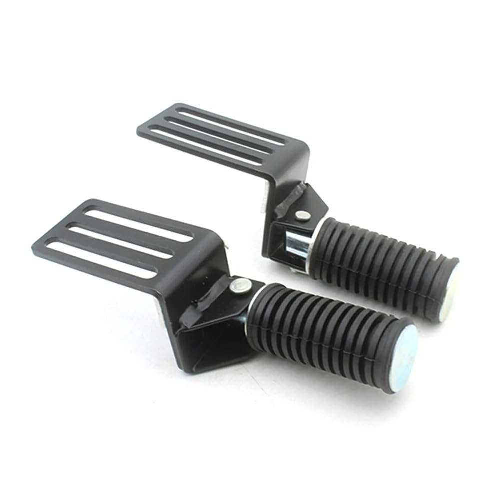 reposapiés plegables para 2Pcs Foldable Motorcycle Pedal Footstep | 2Pcs Foldable Motorcycle Pedal Footstep Anti-Slip Hanging Step Aluminum Alloy