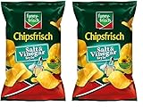 funny-frisch Chipsfrisch Salt & Vinegar, 150 g (Packung mit 2)