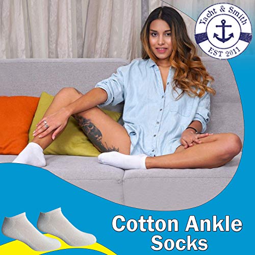 Yacht & Smith 12 Pairs Of Children's Ankle Socks, Assorted Colors for Boys and Girls, by SOCKS'NBULK2