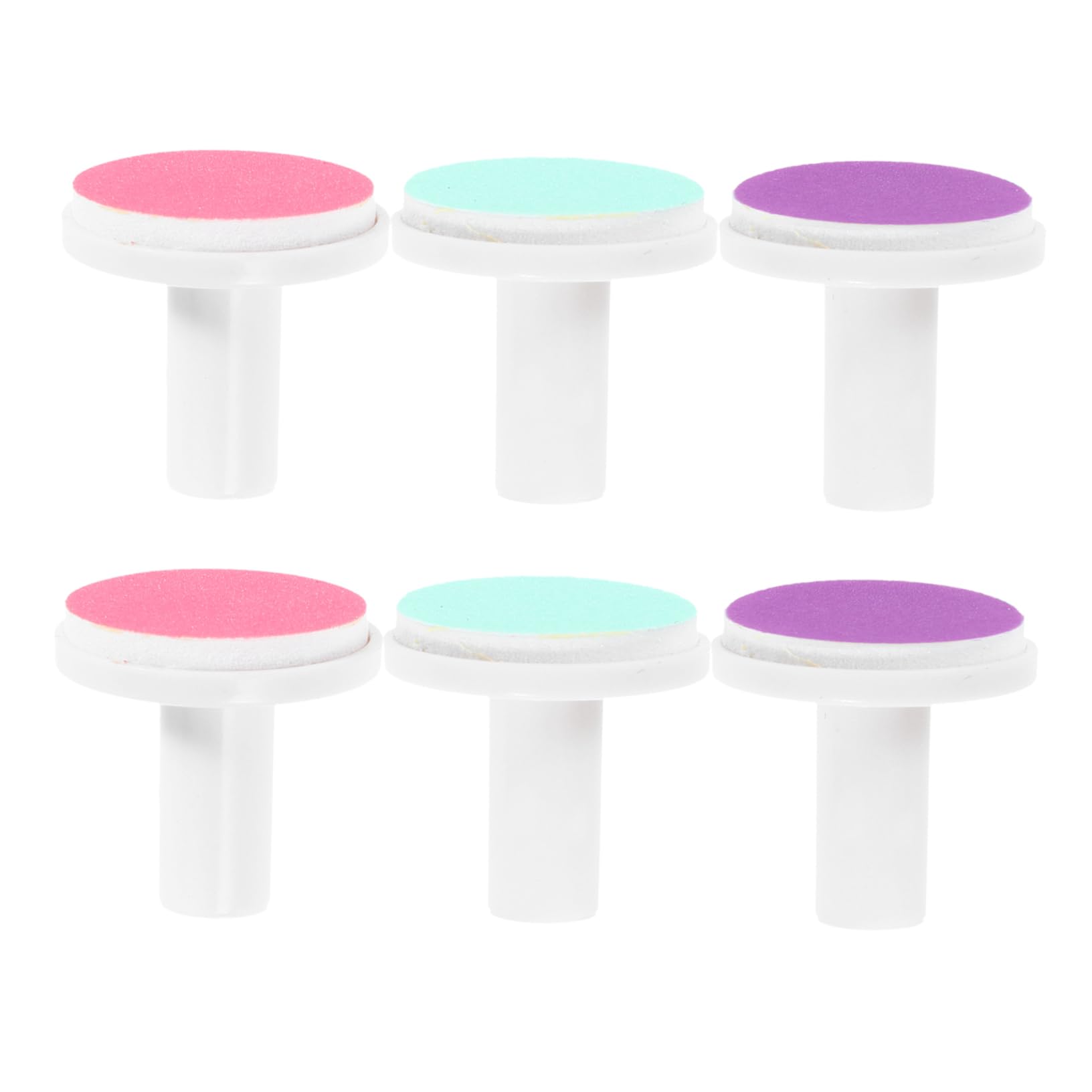 HOUDERCO Baby Nail Trimmer Replacement Heads 6pcs Nail Grinding Bits Universal Nail Heads Gentle and Safe for Newborns