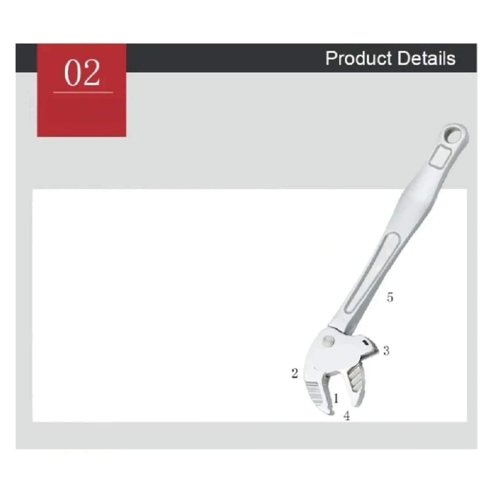 Pinza a Pappagallo Chiave industriale a granchio for impieghi gravosi con cricchetto autoregolante, ganascia larga for la produzione di tubazioni automobilistiche(16-19 mm)