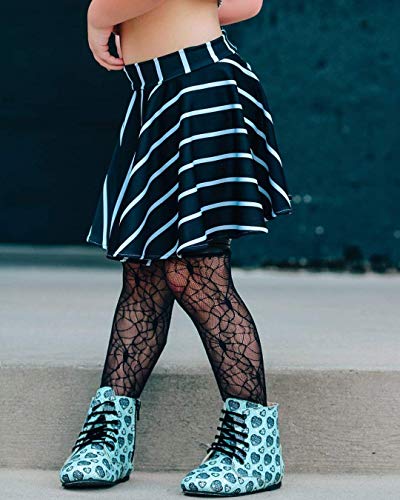 HAlloween Socks: Black Widow Vampire Spider web Knee Socks for Girls2