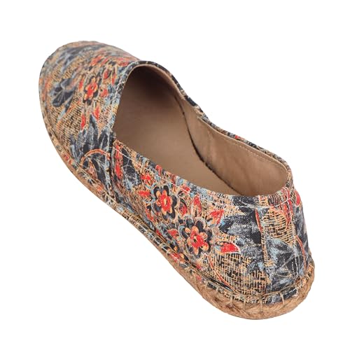 Image of Mens Espadrille Canvas Casual Shoes | Colour - Floral Multicolor