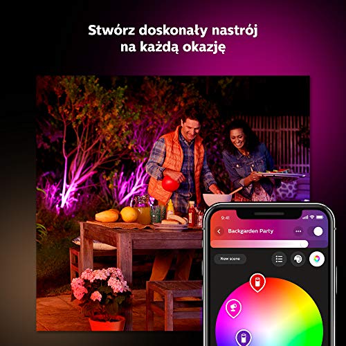 Philips-Hue-White-and-Colour-Ambiance-LED-Discover-Black-Garden-FloodLight-Compatible-with-Alexa