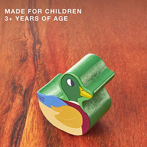 Imagination Generation Wooden Wonders Balancing Playset | Develops Dexterity, Motor Skills, Sharing Skills | Safe Wood & Paint | 13 Pc Barnyard Playset #TOP4