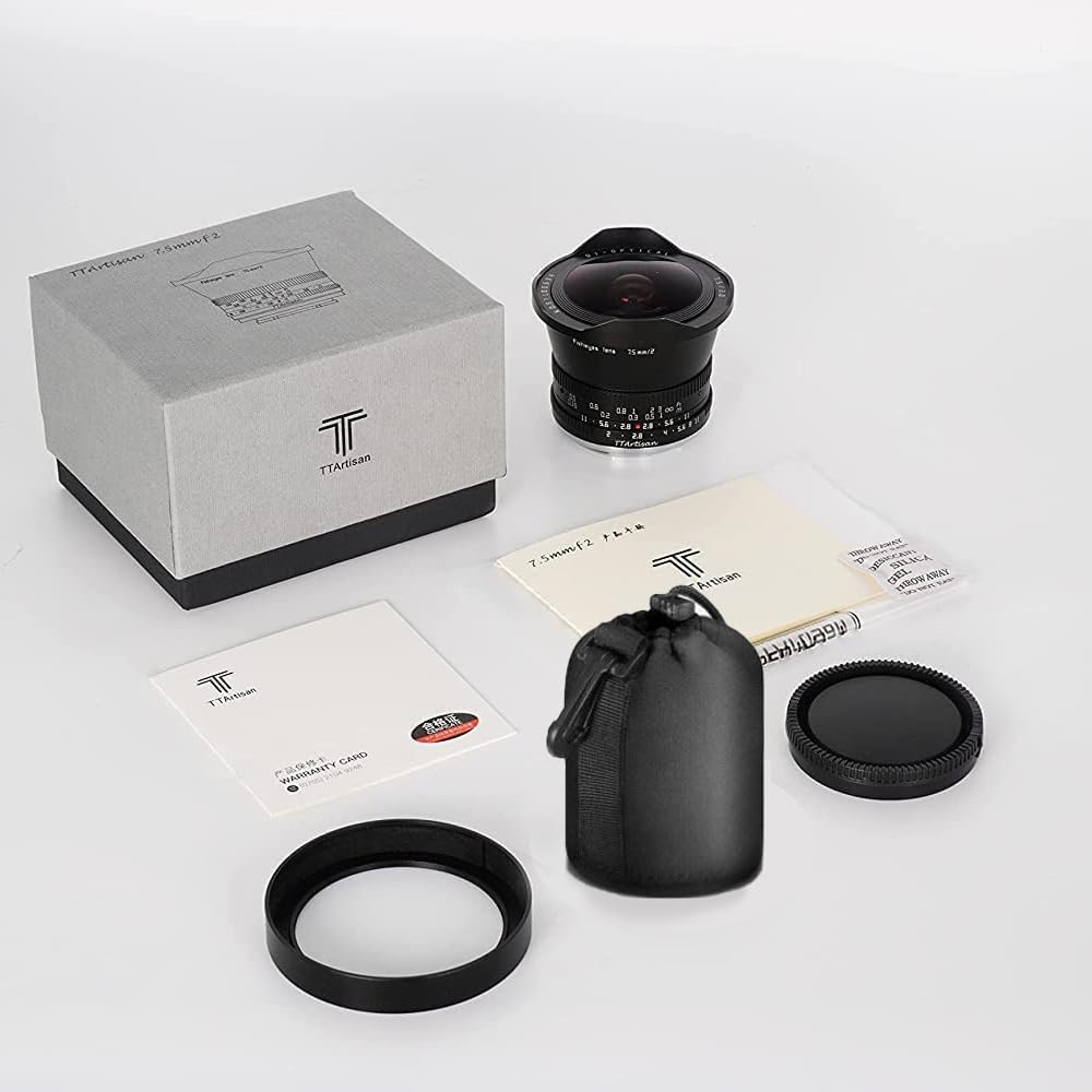 Amazon.co.jp: TTArtisan 7.5mm F2 APS-C 広角魚眼レンズ ND 1000