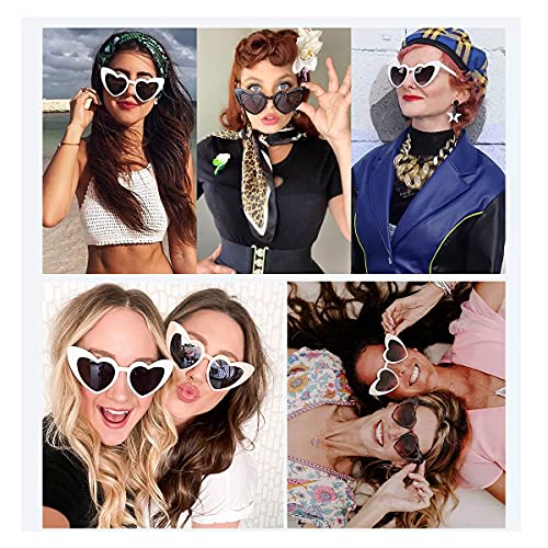 VANLINKER Heart Sunglasses Womens Retro Love Shaped Sunglasses for Party VL96043