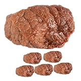 Kisangel 6 Stück Teiliges Realistisch Gestaltetes Rindfleisch Modellset aus PVC Lebensechte Küchen deko und Essensattrappen für Restaurant Filmrequisiten und Fleischladen Dekorationen
