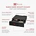 Hornady Rapid Safe Night Guard – Nightstand Gun Safe with RFID Reader, Clock, USB Ports – RFID Safe for Fast, Multiple Method Entry – Includes Rapid Safe, 3 Methods of Entry and Security Cable