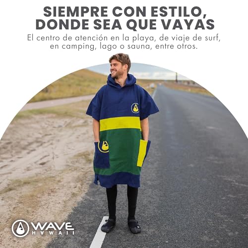 Poncho de surf de algodon puro WAVE HAWAII pampatar L-XL 7