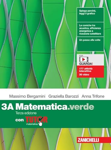 9788808868893 Matematica.verde. Con Tutor. Per le Scuole superiori. Con espansione online (Vol. 3A-3B)