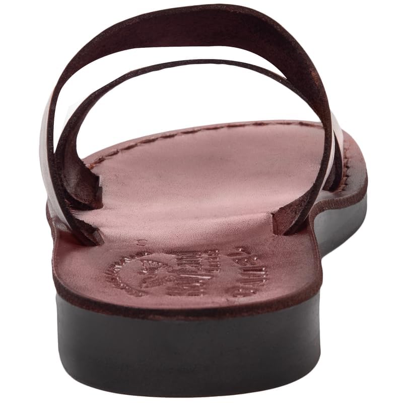 Holy Land Market Men/Women Biblical Jesus Leather Sandals/Slides From Jerusalem (Good Shepherd I)4