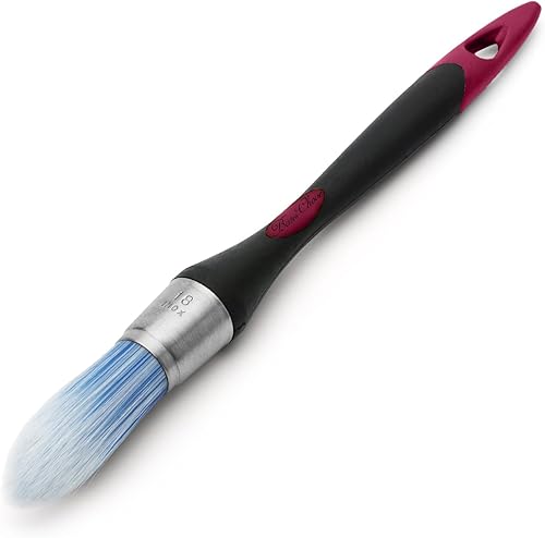 Miniatura 90 de Bates - Brocha de pintura para recortar, 0.75 pulgadas, mango ergonómico antideslizante, cerdas sintéticas, pinceles de corte para pintar, negro