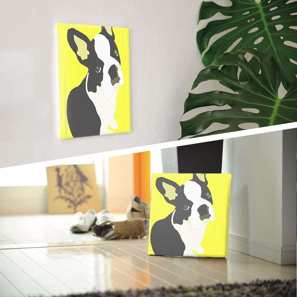 Amazon.co.jp: 犬 動物 アートパネル 100cm × 100cm XLサイズ 日本製