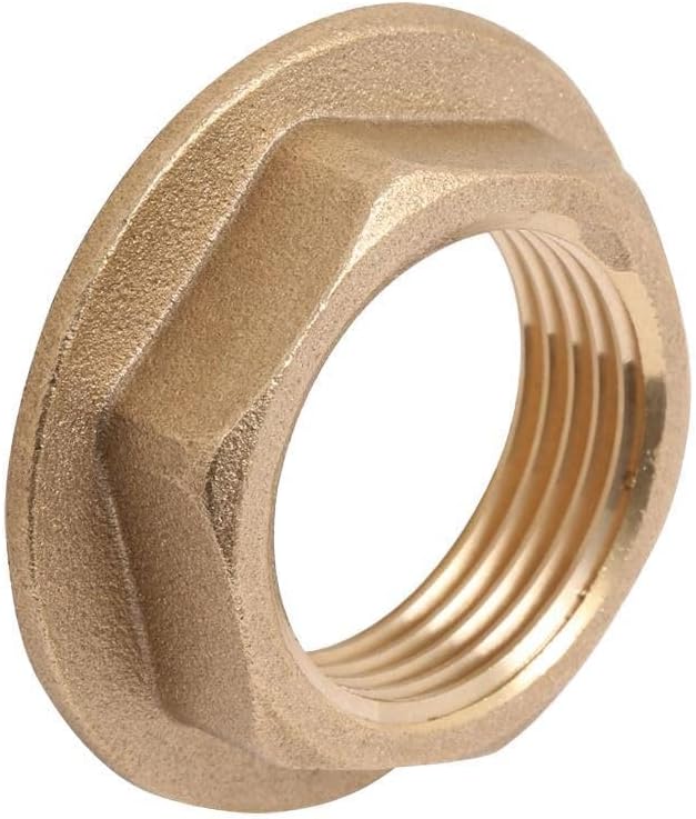 Brass Replacement 3/4" BSP Flanged Metal Bath Tap Backnut - 1 Pair