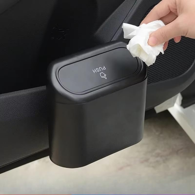 Car Trash Can for Polestar 3 2024-2026, Mini Waterproof Automotive Garbage Bin wit...