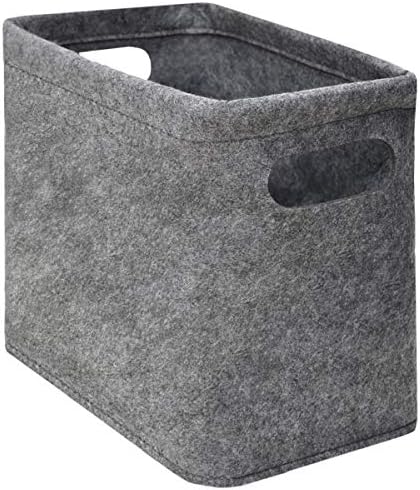 DuneDesign Toiletpaper Storage - Felt Box for 4 Toilet Rolls - Bathroom Decoration Storing Case Grey