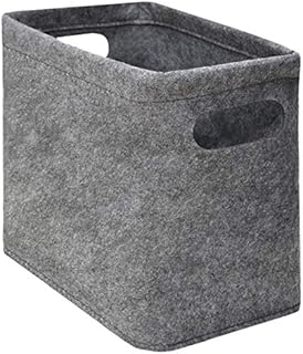 DuneDesign Toiletpaper Storage - Felt Box for 4 Toilet Rolls - Bathroom Decoration Storing Case Grey