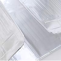 Vista 8 de Housoutil Protector de protección antisalpicaduras, protector de estufa de gas, aceite de aluminio para protector de aceite de cocina, protector