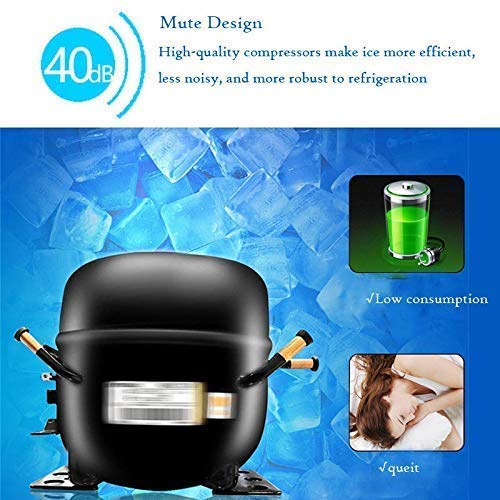 SHKUU Gewerbliche Eismaschinenmaschine, Theken-Eiswürfelbereiter Edelstahl-LED-Anzeigen Home Kitchen Office Restaurant… – Bild 6
