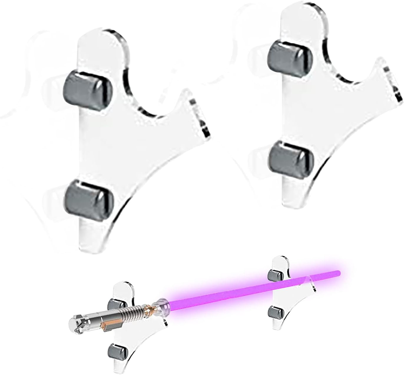 Loxbcin Lightsaber Wall Mount, WallMounted Lightsaber Stand, Suitable
