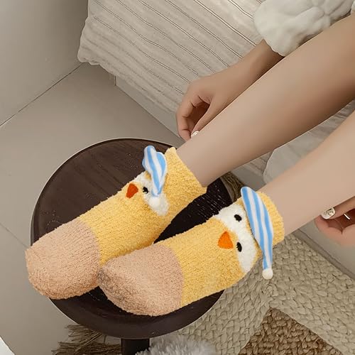 Image of Benefeet Sox Womens Girls Fuzzy Socks Cute Animal Cozy Soft Socks Funny Comfy Fluffy Slipper Socks Thick Plush Sleeping Socks