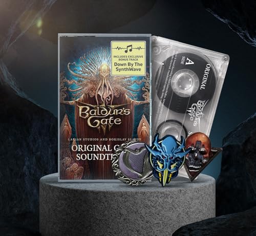 Baldur's Gate 3 Video Game Soundtrack Cassette with Pins Box set