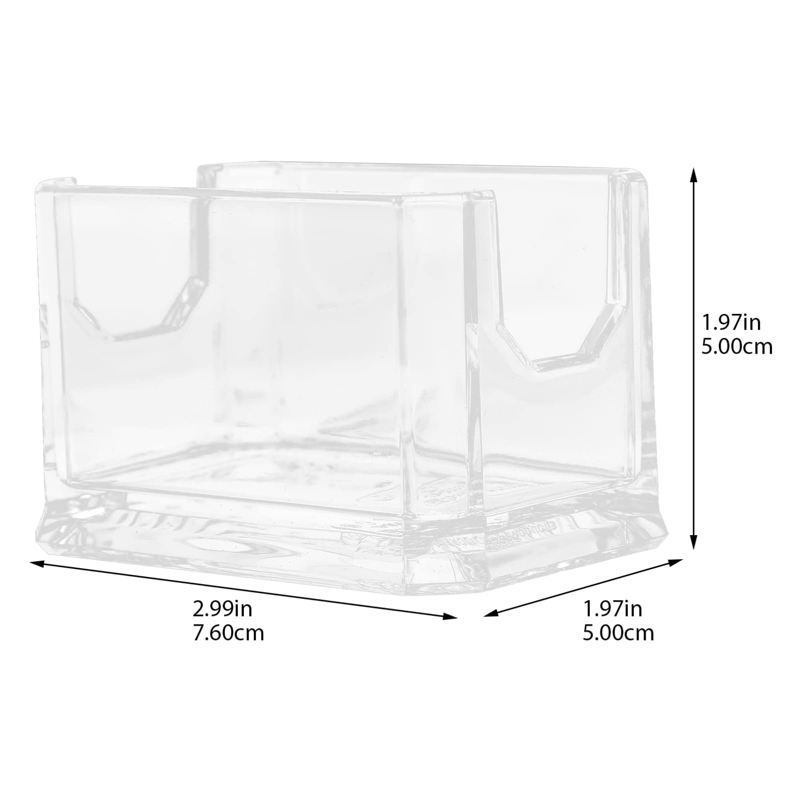 SHERCHPRY Dryer Sheet Holder Coffee Station Organizer Clear Tea Bag Box Coffee Bar Case Acrylic Sugar Holder Sugar Bag for Home Restaurant Hotel Cosmetics Organizer