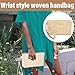 Imagen de WeddHuis Paja Embrague Pulsera Mujeres Pequeña Bolsa de Hombro Niñas Playa Pulsera